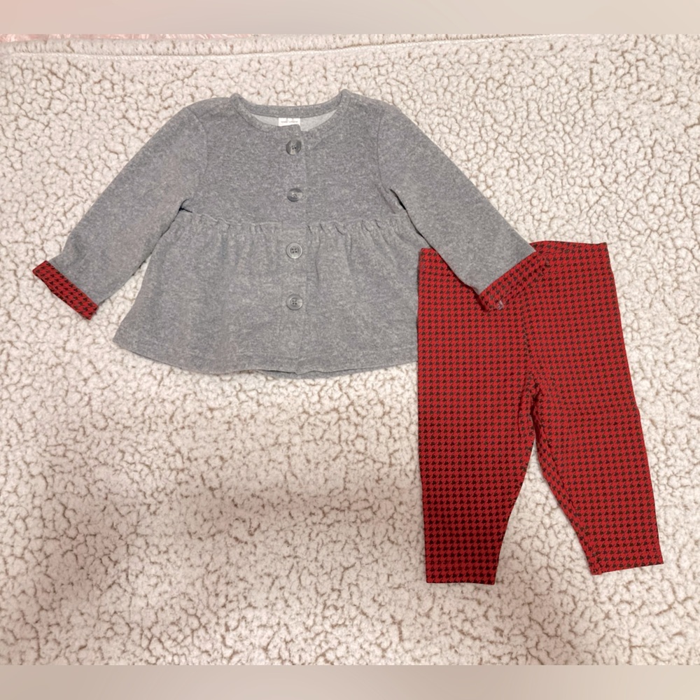 Carters 6 month babygirl sweater set